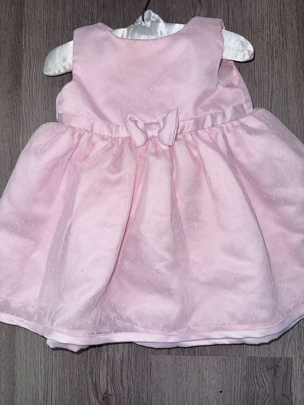 Girls' Pink Bow-Accent Casual Dress